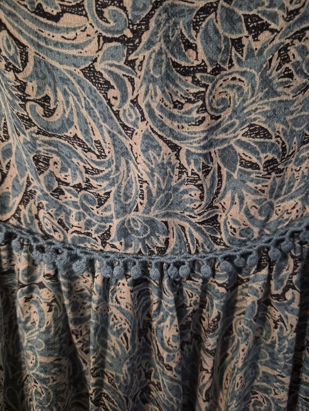 Haute Hippie Tribe Avery Paisley Peasant blouse - M. S58 - Picture 7 of 10